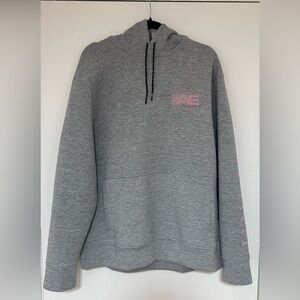 ⭐️ Men’s American Eagle 24/7 Gray Hoodie with Pink Logo Size XL